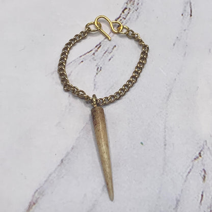 Long Spear Shaped Statement Pendant Doll Necklace • 16 Inch Doll Jewelry