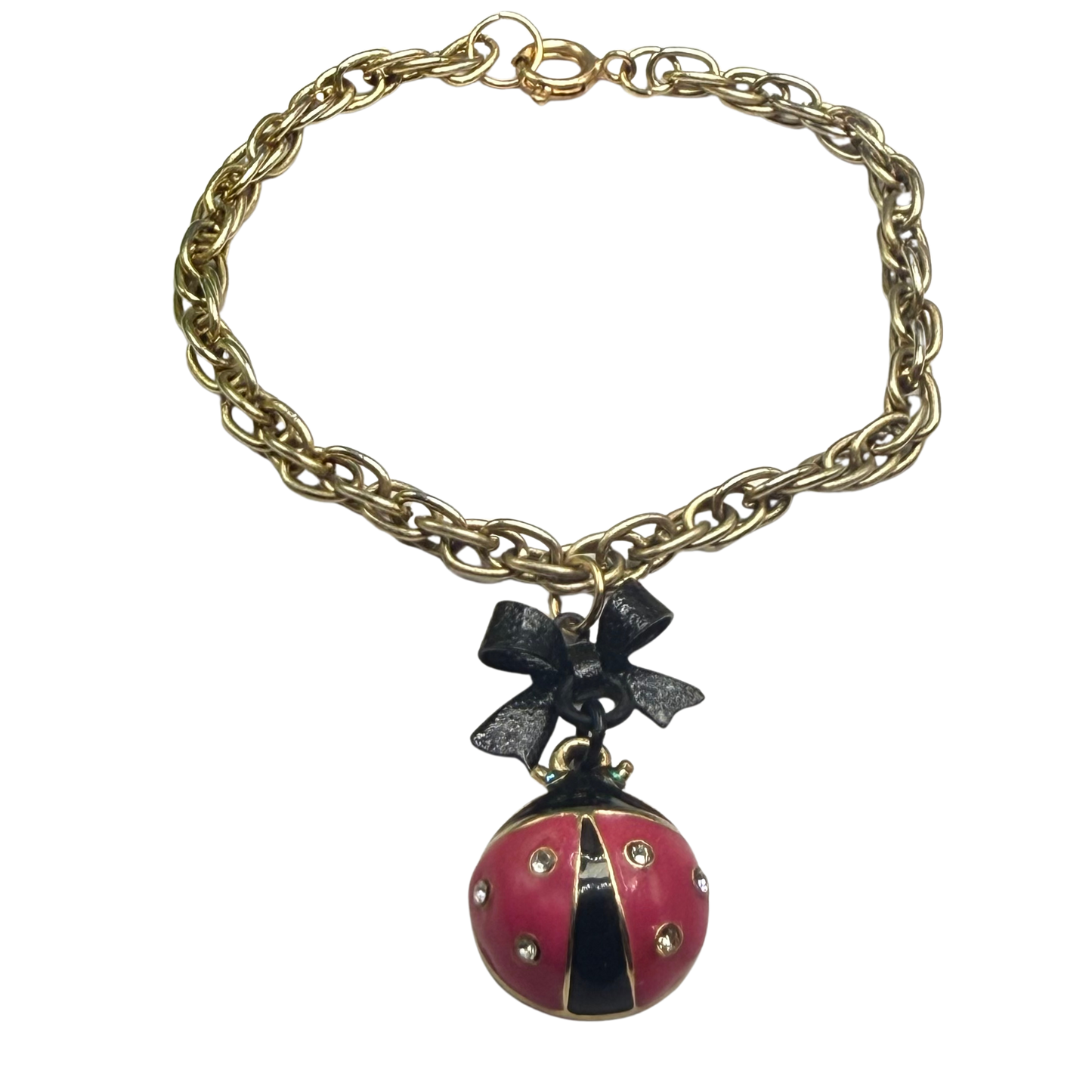 ✨Handmade Jewelry Designed to fit popular 17 to 20 cm (6 to 7 inch) Plushie Labubu Monster Dolls: add a stylish touch to your favorite plushie! ✨

Black Bow Pink Gold Lady Bug Pendant Necklace