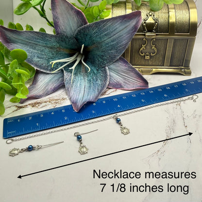✨ Handmade Doll Jewelry Designed to Fit popular 18 Inch Fashion Dolls: add a stylish touch to your favorite doll ✨

Blue Pearl Silver Ladybug Charm Doll Necklace & Earrings Set

