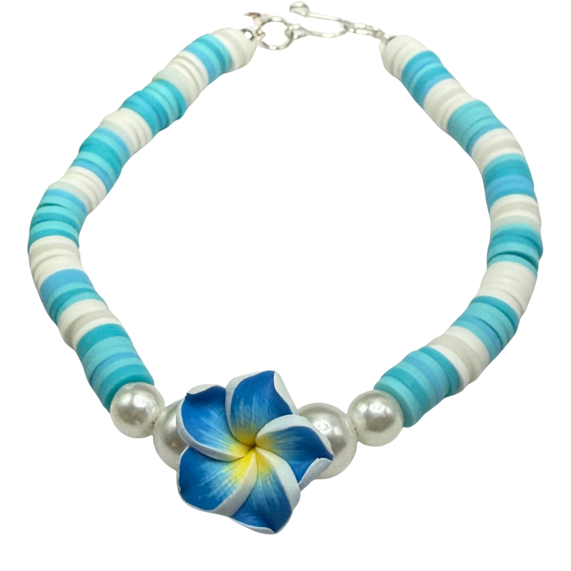 ✨Handmade Jewelry Designed to fit popular 17 to 20 cm (6 to 7 inch) Plushie Labubu Monster Dolls: add a stylish touch to your favorite plushie! ✨

Blue Plumeria Hawaiian Flower Acrylic Beaded Necklace