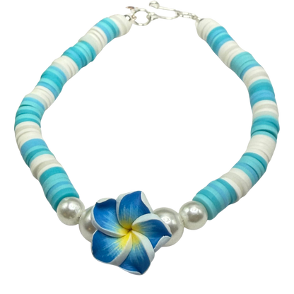 ✨Handmade Jewelry Designed to fit popular 17 to 20 cm (6 to 7 inch) Plushie Labubu Monster Dolls: add a stylish touch to your favorite plushie! ✨

Blue Plumeria Hawaiian Flower Acrylic Beaded Necklace