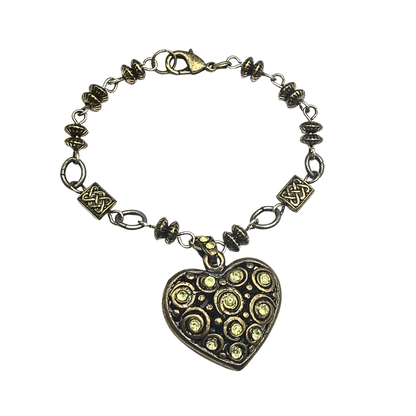 ✨Handmade Jewelry Designed to fit popular 17 to 20 cm (6 to 7 inch) Plushie Labubu Monster Dolls: add a stylish touch to your favorite plushie! ✨

Bronze Brass Heart Charm Rhinestone Accent Link Chain Necklace