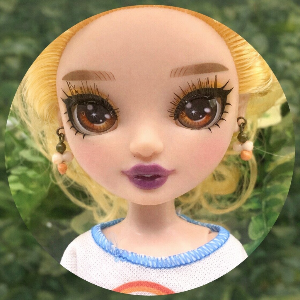 Coral & Cream Dangle Drop Doll Earrings • 10-12” Fashion Doll Jewelry