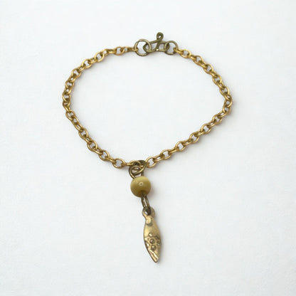 Brown Glass Gold Pendant Doll Necklace • 16 Inch Fashion Doll Jewelry