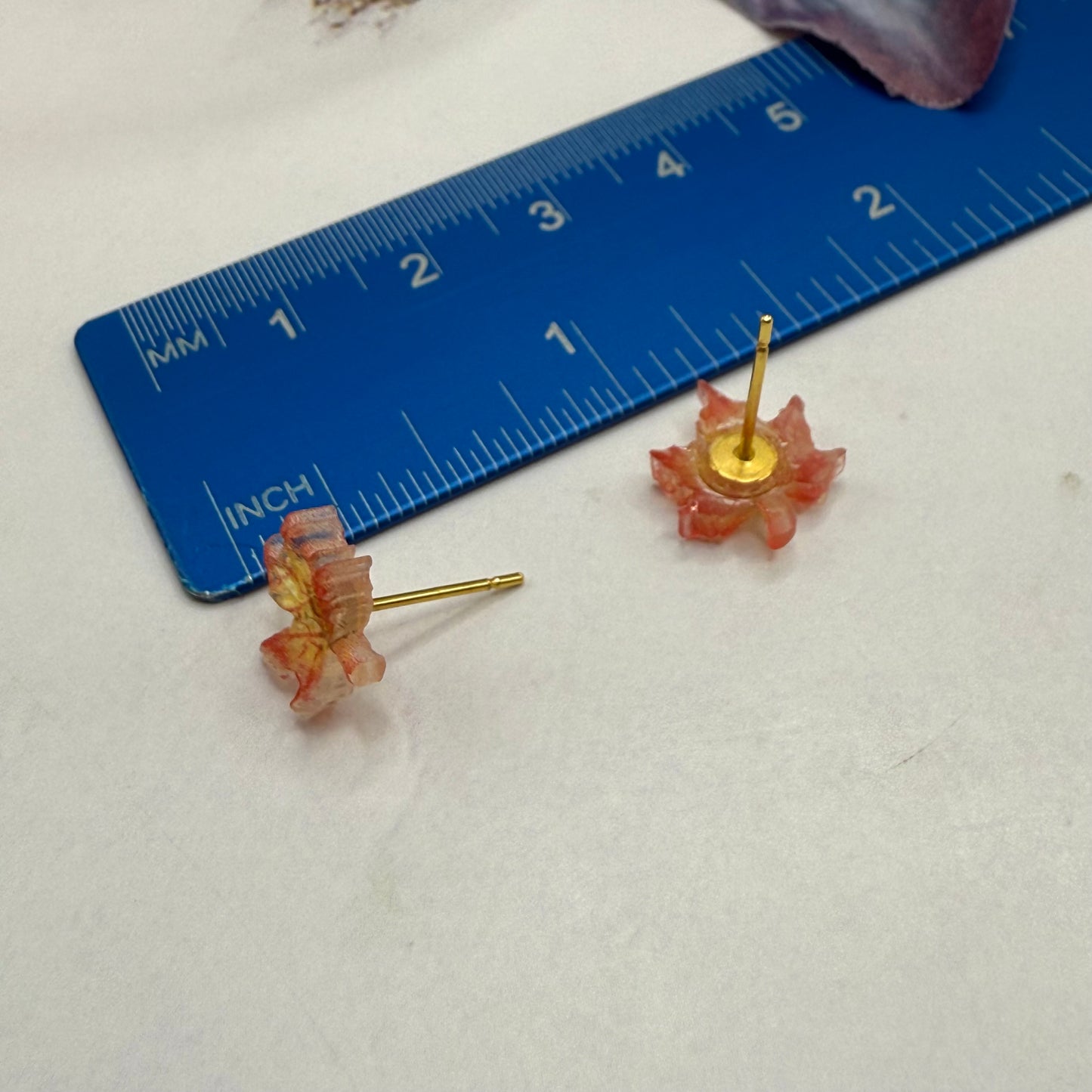 Autumn Fall Maple Leaf Doll Earrings • 18 Inch Fashion Doll Jewelry