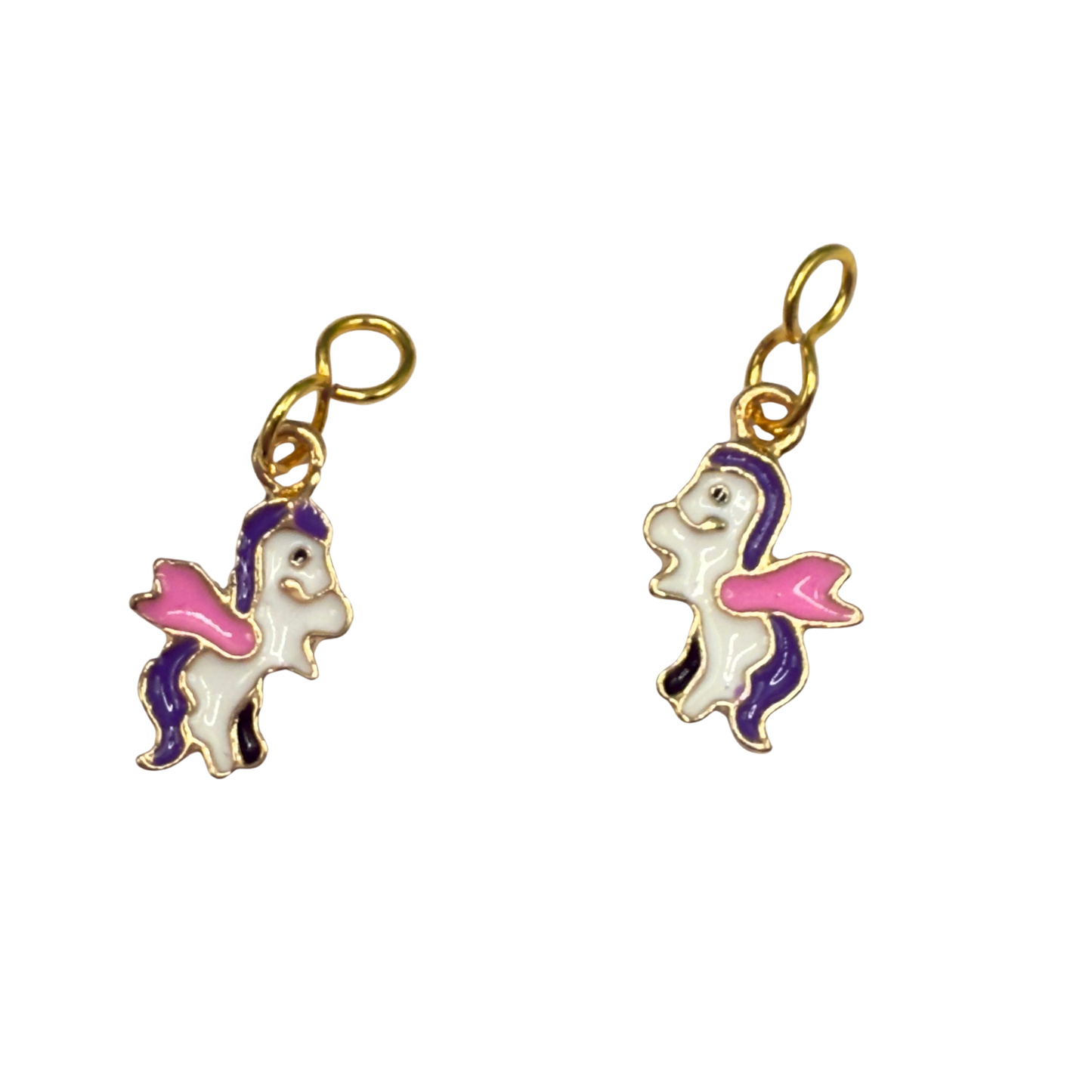 Unicorn Charm Doll Earring DANGLE ONLY •  Fits 2mm Post Earrings • 18” Fashion Doll Jewelry