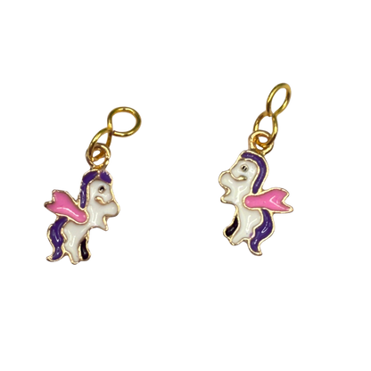 Unicorn Charm Doll Earring DANGLE ONLY •  Fits 2mm Post Earrings • 18” Fashion Doll Jewelry