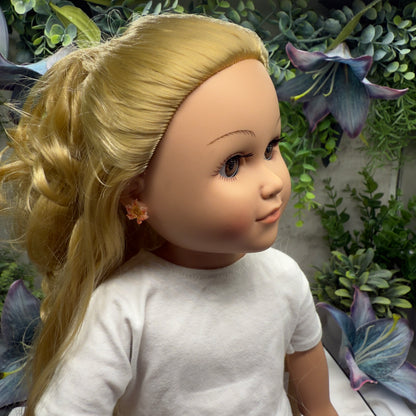 Autumn Fall Maple Leaf Doll Earrings • 18 Inch Fashion Doll Jewelry