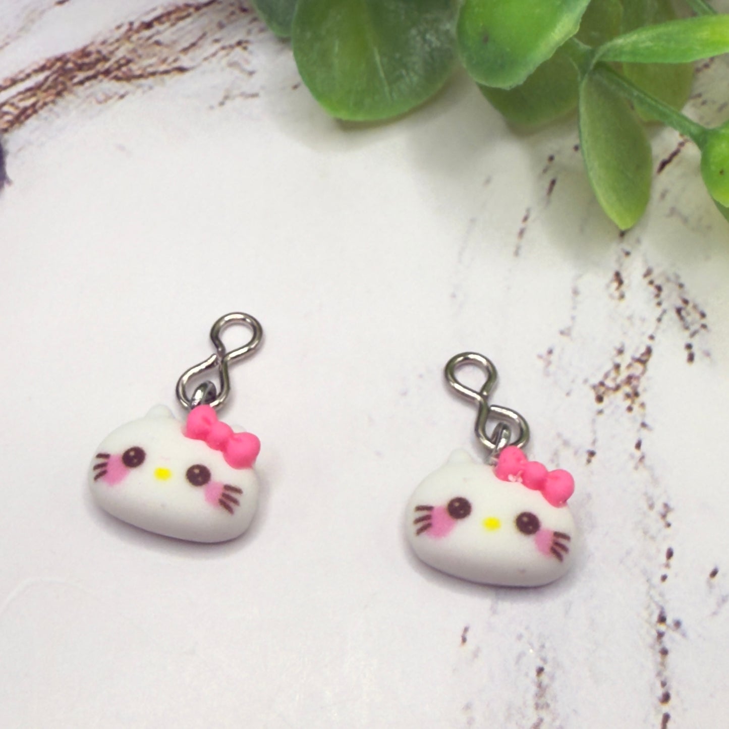 Hello Cat Kitty Charm Doll Earring DANGLE ONLY • 18” Fashion Doll Jewelry