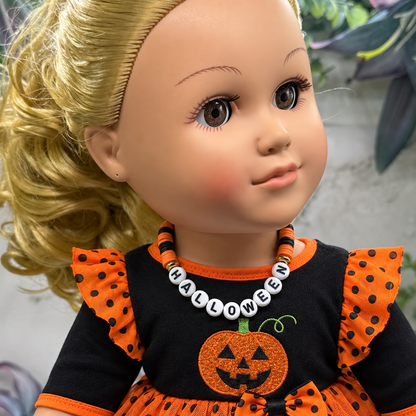 Halloween Plastic Beaded Doll Necklace | for 18 Inch Fashion Doll