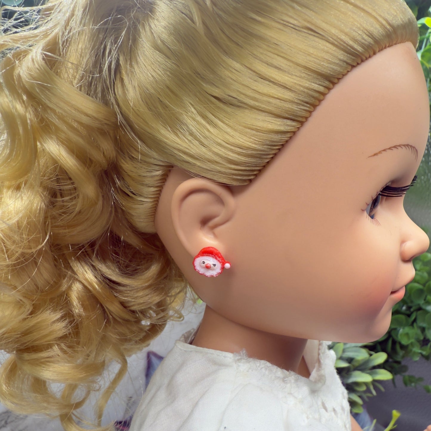 Santa Post Doll Earrings  • 18 Inch Fashion Doll Jewelry