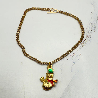 ✨Handmade Doll Jewelry Designed to Fit popular 18 Inch Fashion Dolls: add jolly “Christmas Holiday🎄” style to your favorite doll!✨

Christmas Snowman Gold Charm Doll Necklace