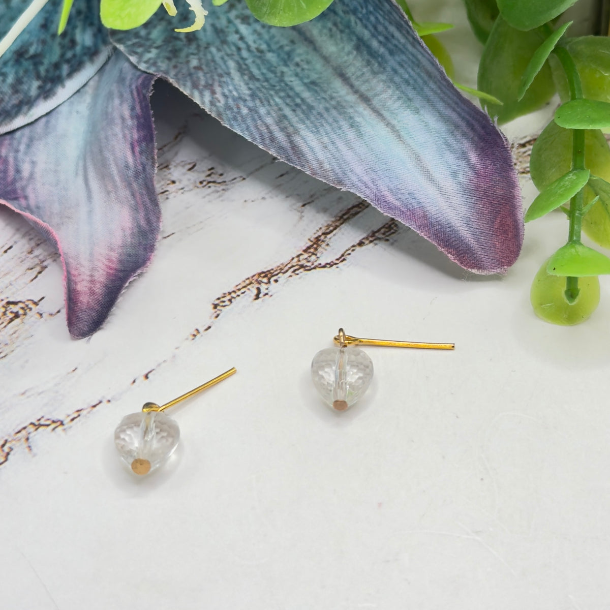 ✨Handmade Doll Jewelry Designed to Fit popular 18 Inch Fashion Dolls: add a stylish touch to your favorite doll!✨

Clear Acrylic Crystal Heart Doll Earrings
