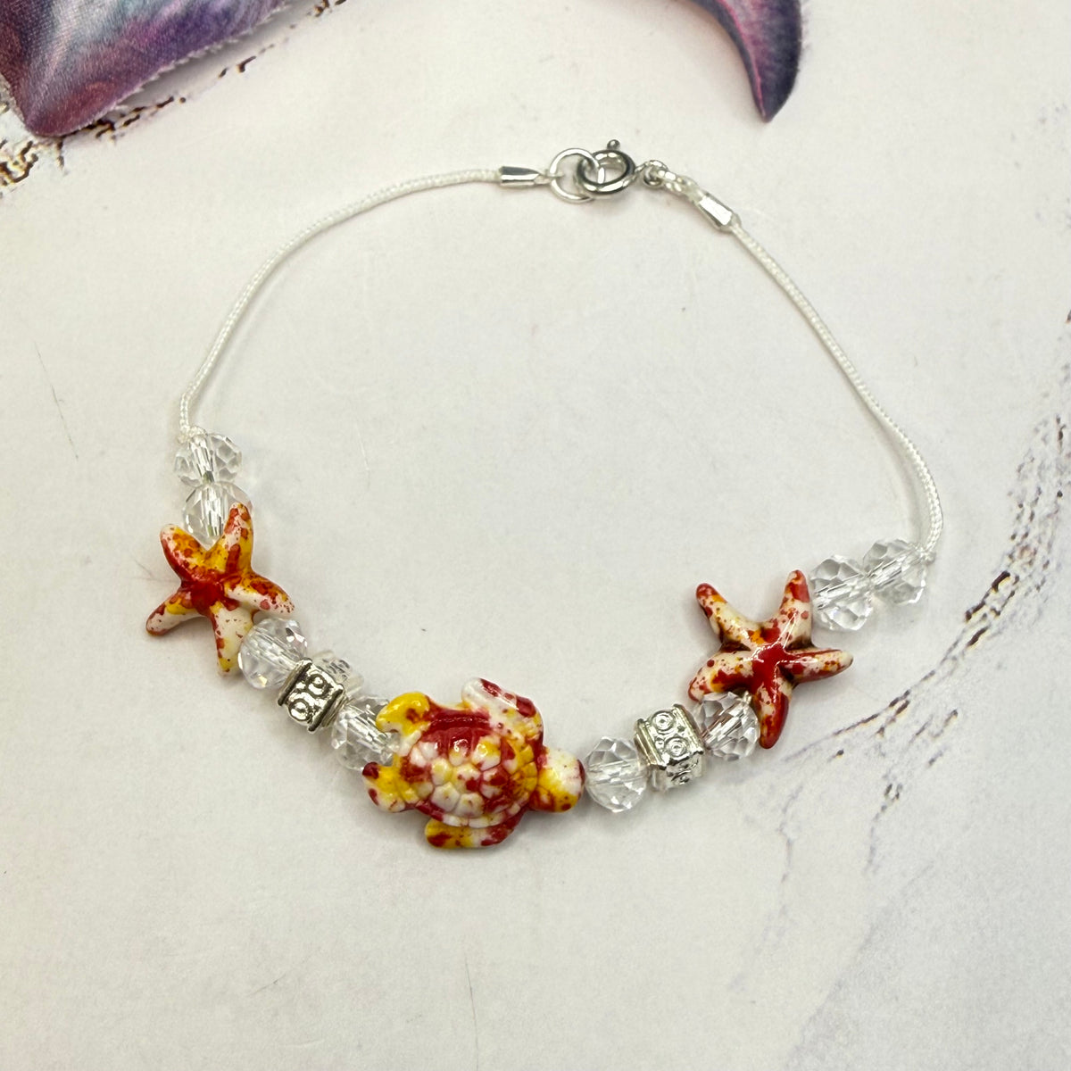 ✨Handmade Doll Jewelry Designed to Fit popular 18 Inch Fashion Dolls: add a little “Summer Fun ☀️ Beachy Style 🏝️” to your favorite doll!✨

Coral Red Yellow Starfish Sea Turtle Beaded Doll Necklace