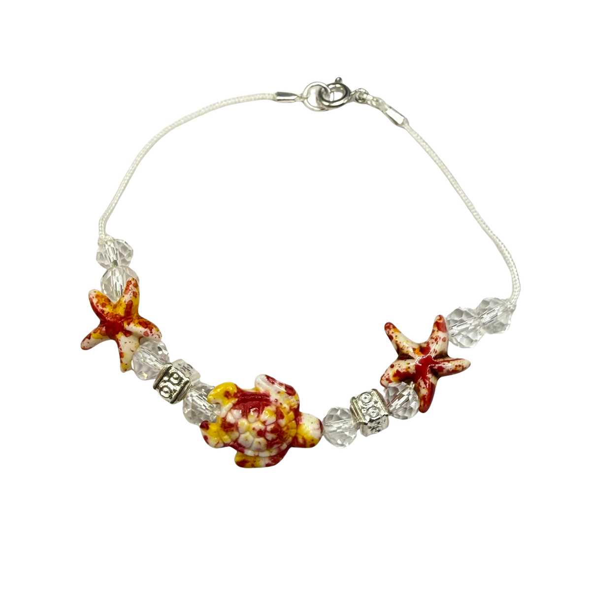 ✨Handmade Doll Jewelry Designed to Fit popular 18 Inch Fashion Dolls: add a little “Summer Fun ☀️ Beachy Style 🏝️” to your favorite doll!✨

Coral Red Yellow Starfish Sea Turtle Beaded Doll Necklace