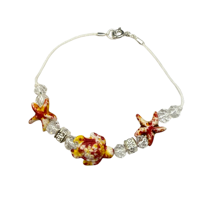 ✨Handmade Doll Jewelry Designed to Fit popular 18 Inch Fashion Dolls: add a little “Summer Fun ☀️ Beachy Style 🏝️” to your favorite doll!✨

Coral Red Yellow Starfish Sea Turtle Beaded Doll Necklace