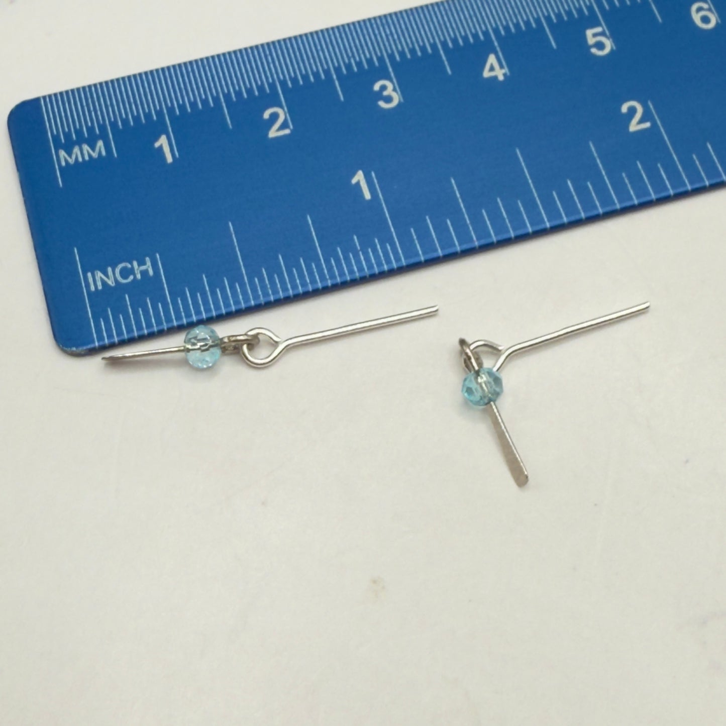 Light Blue Crystal Silver Dangle Wrap Layer Style Doll Necklace / Belt & Earrings • 10-12 Inch Fashion Doll Jewelry 1:6