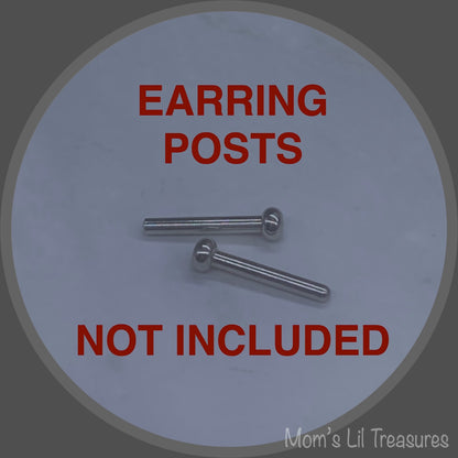 Autumn Fall Leaf Leaves Doll Earring DANGLE ONLY • 18” Fashion Doll Jewelry
