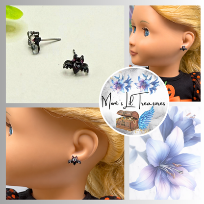 Bat Halloween Post Doll Earrings | for 18 Inch Fashion Dolls