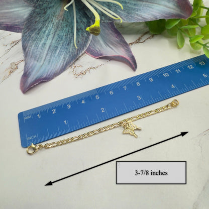 Butterfly Charm Gold Chain Doll Bracelet • 18 Inch Fashion Doll Jewelry