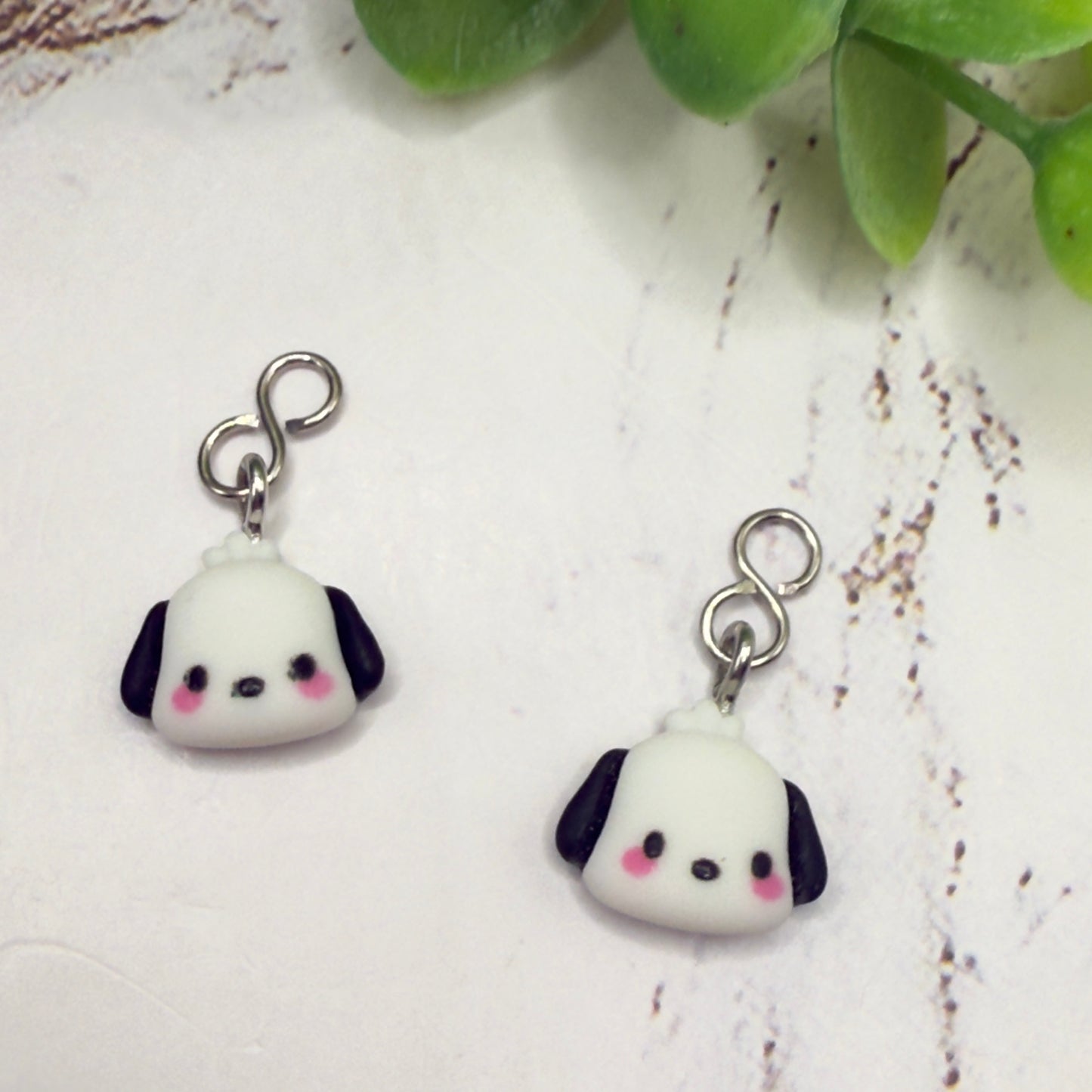 Kuromi Sanrio Dog Charm Doll Earring DANGLE ONLY • 18” Fashion Doll Jewelry