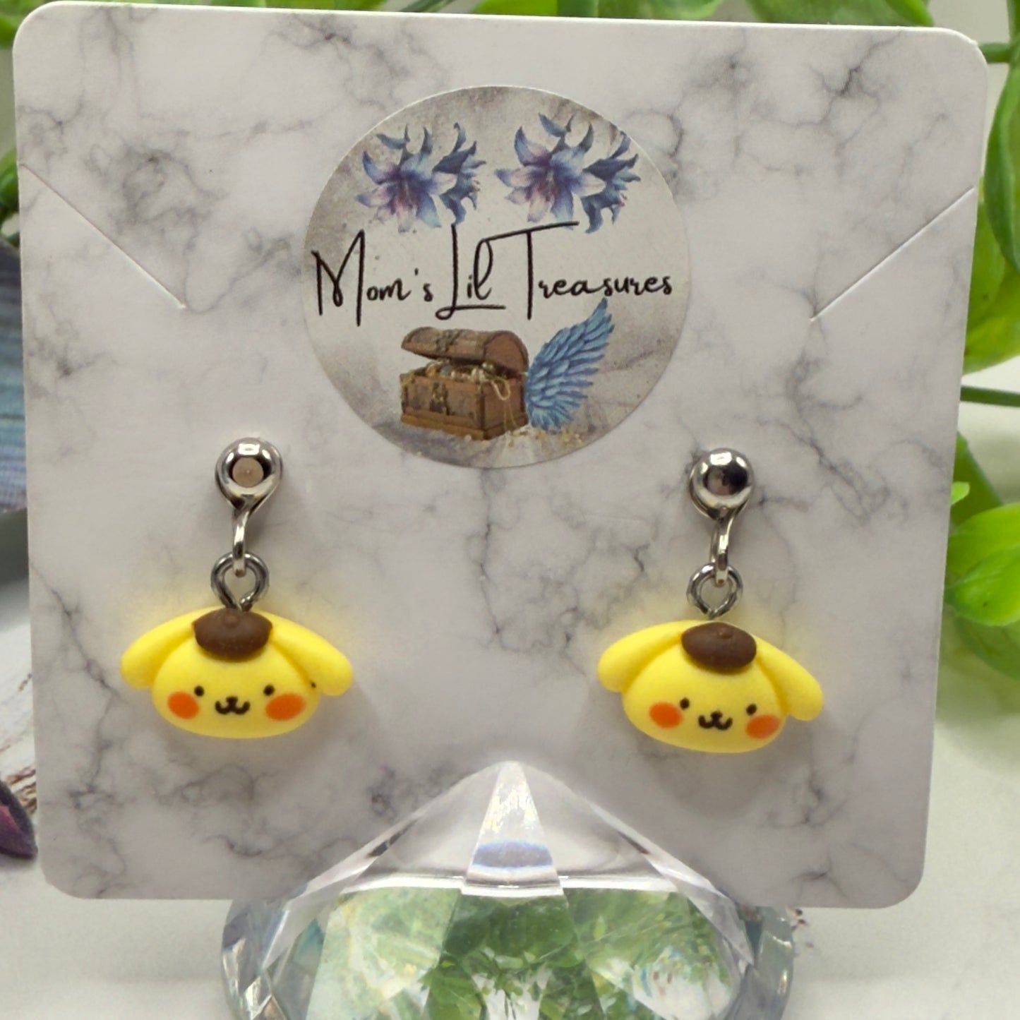 Pompompurin Sanrio Charm Doll Earring DANGLE ONLY • 18” Fashion Doll Jewelry