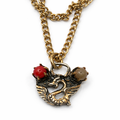Dragon Charm Doll Necklace Earring Set for 10-12” Trend Fashion Doll Jewelry 1:6