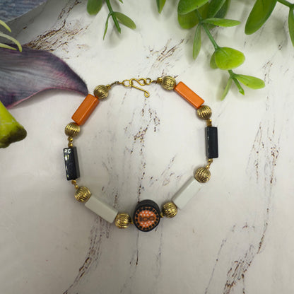 Halloween Boo Choker Acrylic Beaded Doll Necklace • 18 Inching Fashion Doll Jewelry