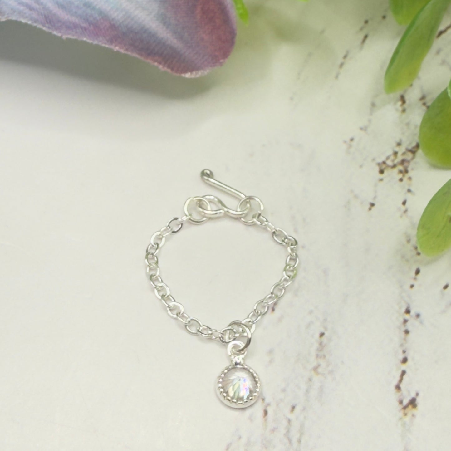 Round Clear Crystal Silver Doll Necklace • 10-12 Inch Fashion Doll Jewelry 1:6