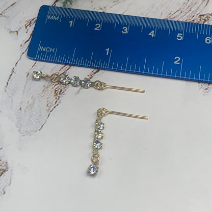 Clear Rhinestone Necklace Earrings  Set • 18 Inch Fashion Doll Jewelry