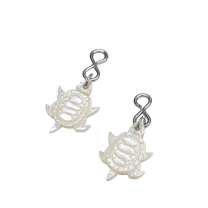 MOP Turtle Design Doll Earring DANGLE ONLY • 18” Doll Jewelry