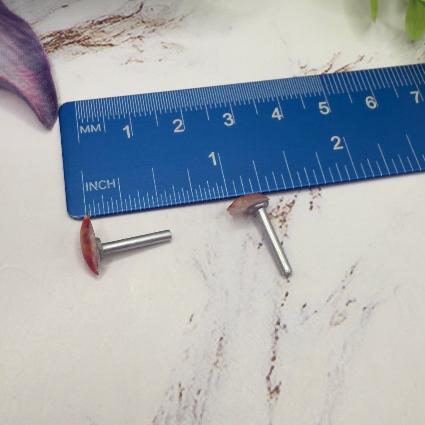 Autumn Fall Leaf Post Doll Earrings • 2mm Post fit 18 Inch Fashion Doll