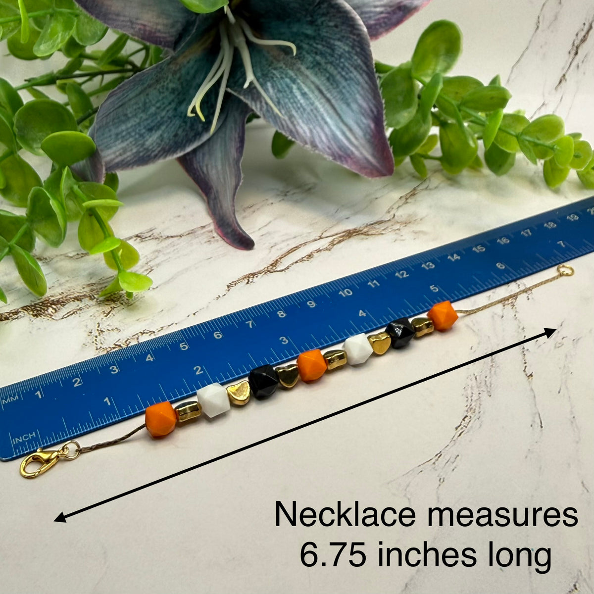 Halloween Plastic Beaded Necklace and Bracelet Set | for 18 Inch Fashion Doll