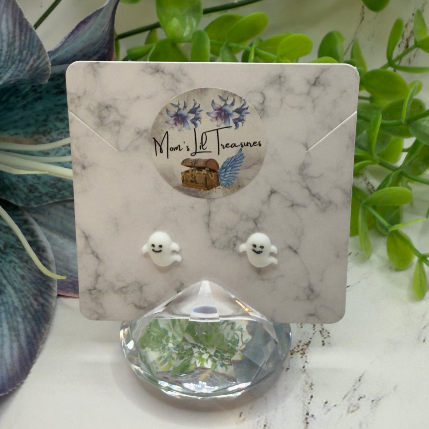 Ghost Halloween Post Doll Earrings • 18 Inch Fashion Doll Jewelry