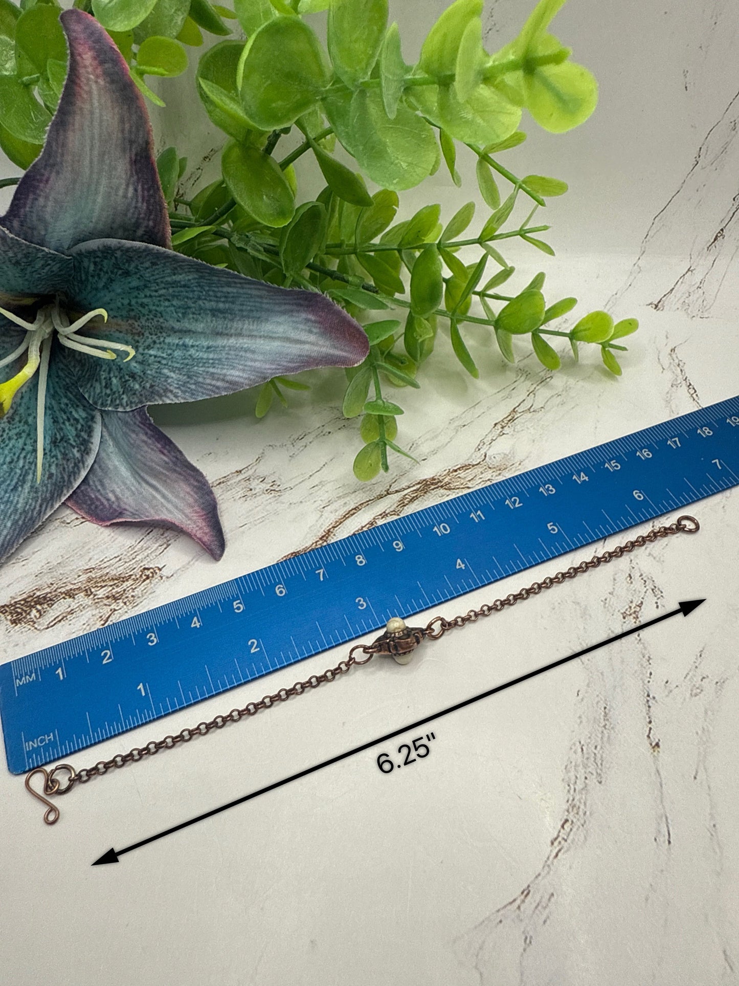 Copper Color Filigree Diamond Charm Doll Necklace & Earrings Set • 18 Inch Fashion Doll Jewelry