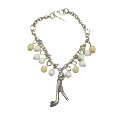 High Heel Pump Pendant Beaded Dangle Doll Necklace • 16 Inch Fashion Doll Jewelry