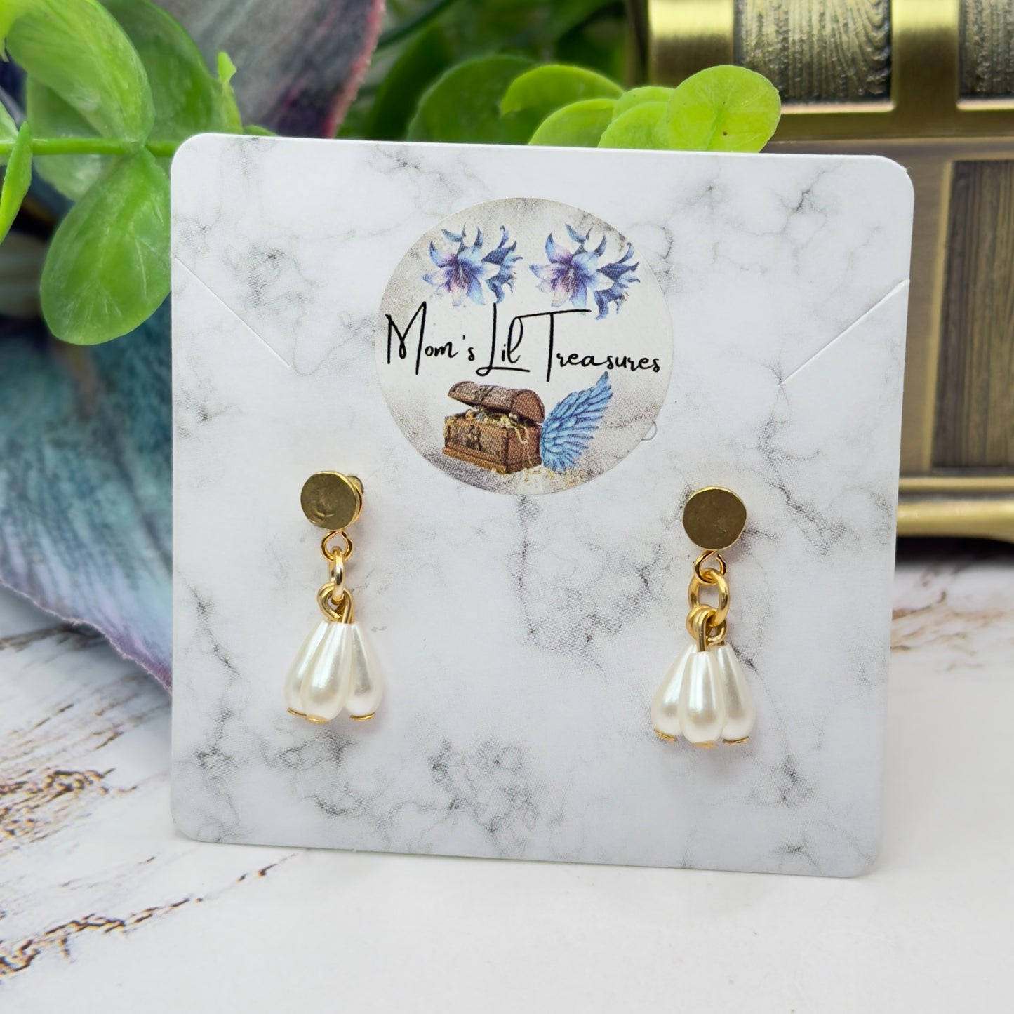Teardrop Pearl Drop Doll Earring DANGLE ONLY • 18 Inch Fashion Doll Jewelry