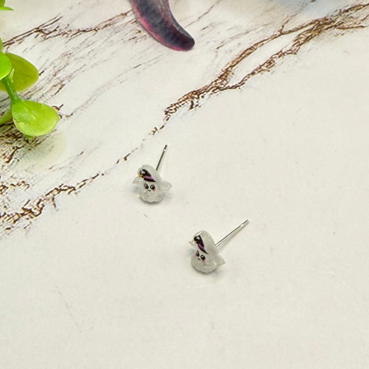 Ghost Halloween Post Doll Earrings | for 18 Inch Fashion Dolls