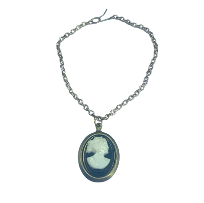Black Cameo Pendant Doll Necklace • 18 inch Fashion Doll Jewelry