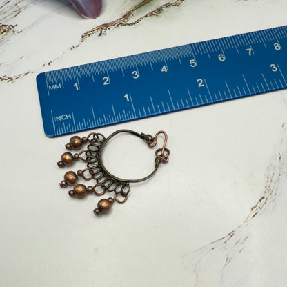 Bronze Copper Beaded Collar Style Necklace & Earrings Set  • 10-12 Inch Fashion Doll Jewelry 1:6