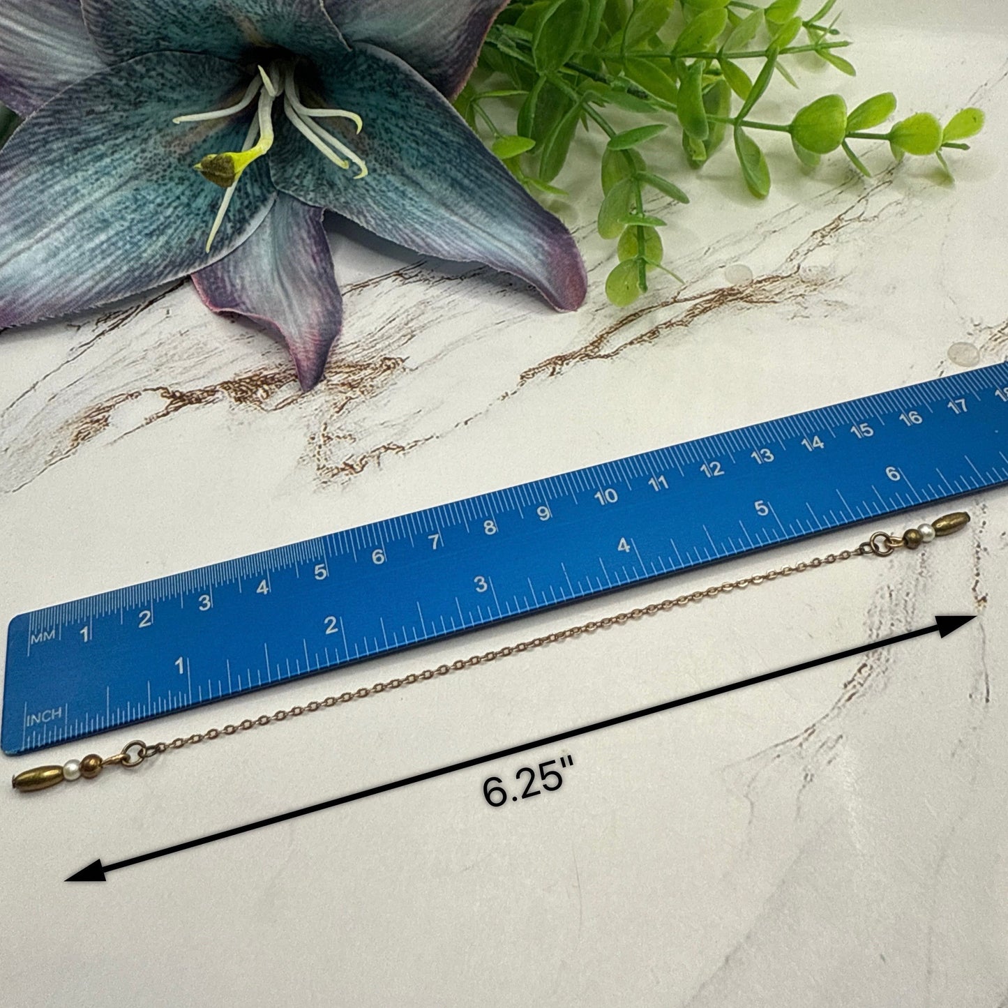 Brass Bronze Pearl Drop Wrap Doll Necklace / Belt & Earrings • 10-12 Inch Fashion Doll Jewelry 1:6