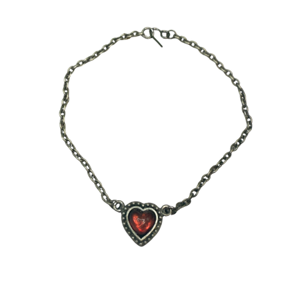 Red Enamel Heart Charm Doll Necklace• 18 Inch Fashion Doll Jewelry