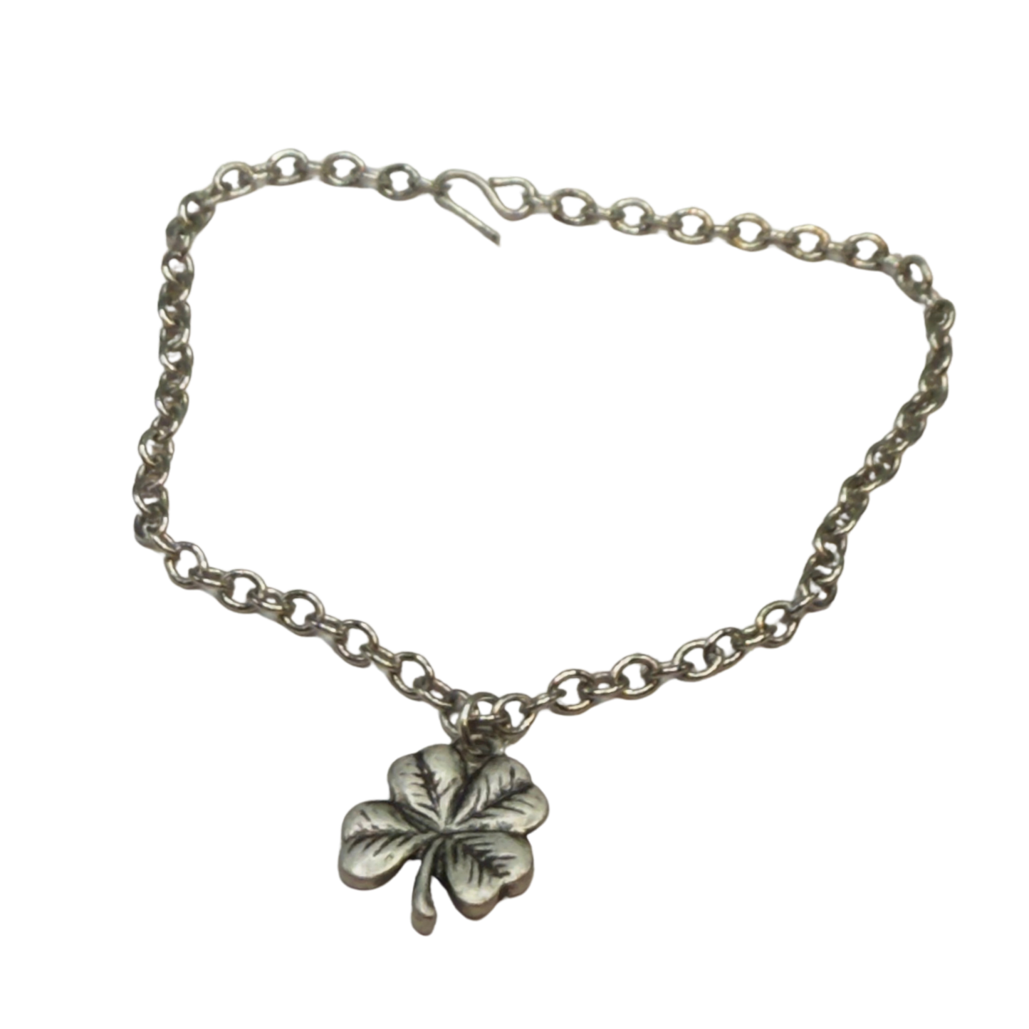Silver Four Leaf Clover Luck Doll Necklace • 18 Inch Fashion Doll Jewelry