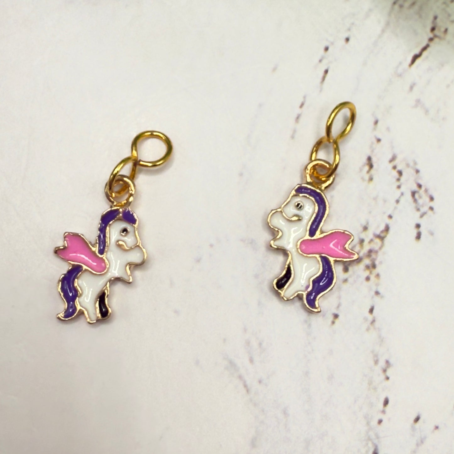 Unicorn Charm Doll Earring DANGLE ONLY •  Fits 2mm Post Earrings • 18” Fashion Doll Jewelry