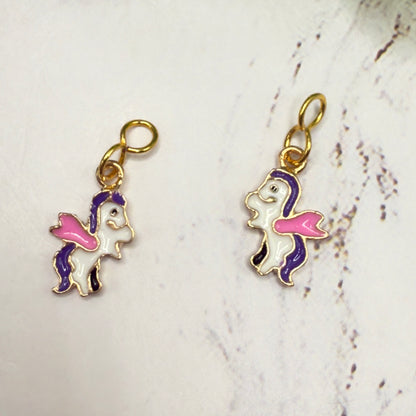 Unicorn Charm Doll Earring DANGLE ONLY •  Fits 2mm Post Earrings • 18” Fashion Doll Jewelry