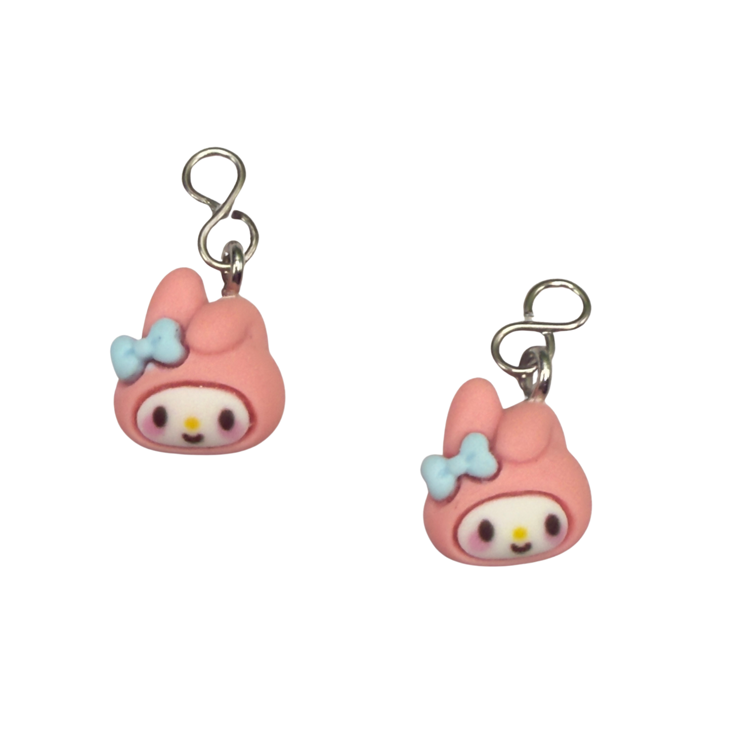 Pink Bunny Melody Sanrio Charm Doll Earring DANGLE ONLY • 18” Fashion Doll Jewelry