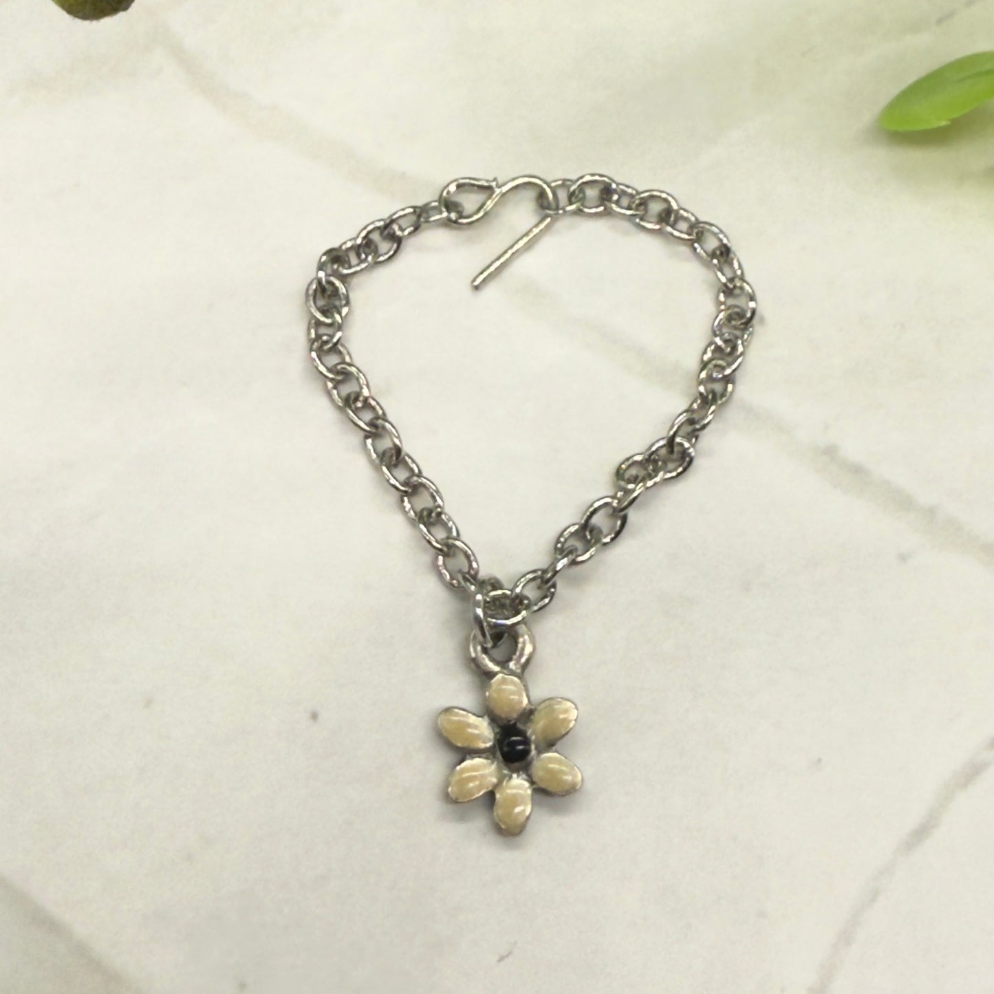 Flower Pendant Silver Chain Doll Necklace • 16 Inch Fashion Doll Jewelry