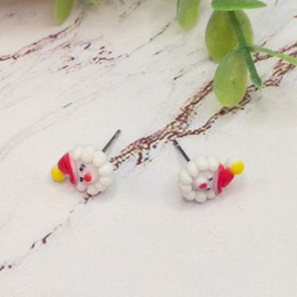Santa Christmas Post Doll Earrings • 18 Inch Fashion Doll Jewelry
