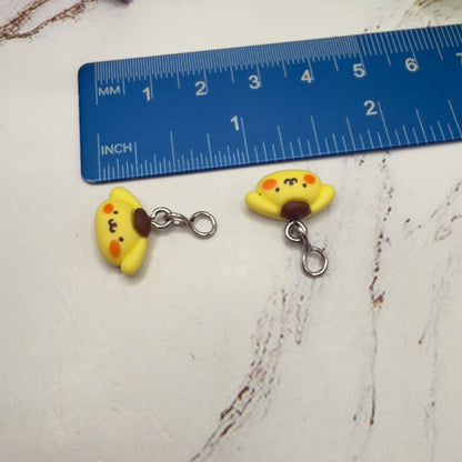 Pompompurin Sanrio Charm Doll Earring DANGLE ONLY • 18” Fashion Doll Jewelry