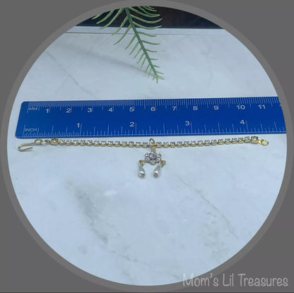 Rhinestone Pearl Pendant Doll Necklace • 16 Inch Fashion Doll Jewelry